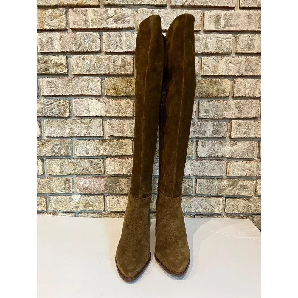 Seychelles Gifted Suede Womens Zipper Over-The-Knee Boots Brown Size 6